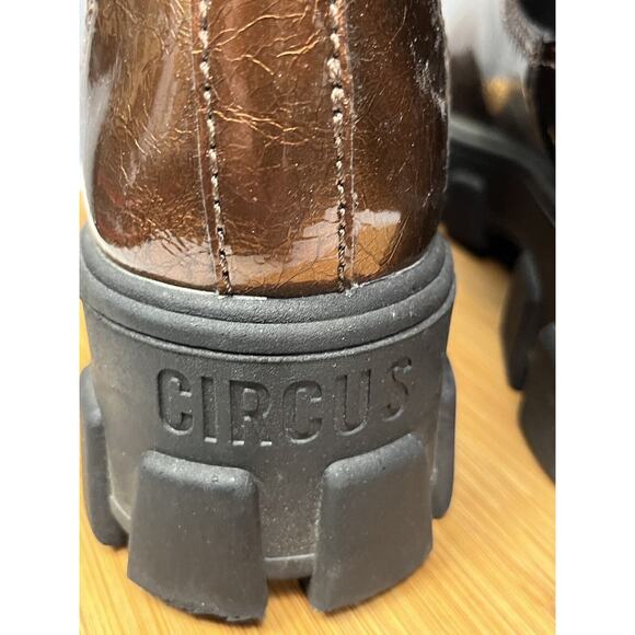 Circus NY Women's Darielle Ankle Boot Chesnut Crackled Womens size 6.5 - Picture 3 of 11